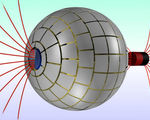 Magnetic wormhole created in a lab transport magnetic field from one point in space to another