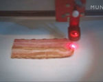 Video laser lunch japanese dudes cook bacon and more with lasers