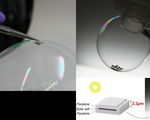 Flexible ultrathin solar cells placed almost surface