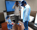 Video holoportation users virtually real physical spaces real time